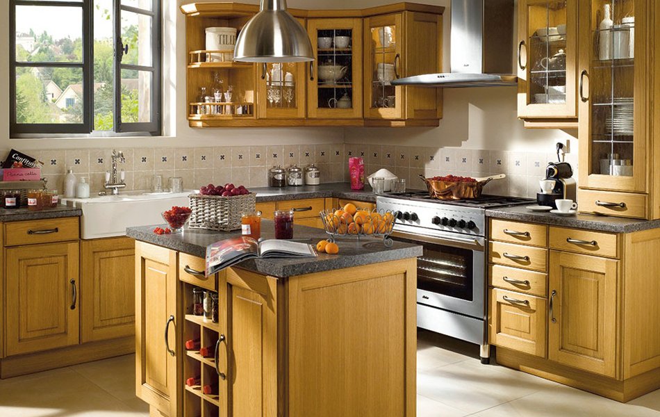 Foto modelo muebles cocina madera rustico 10