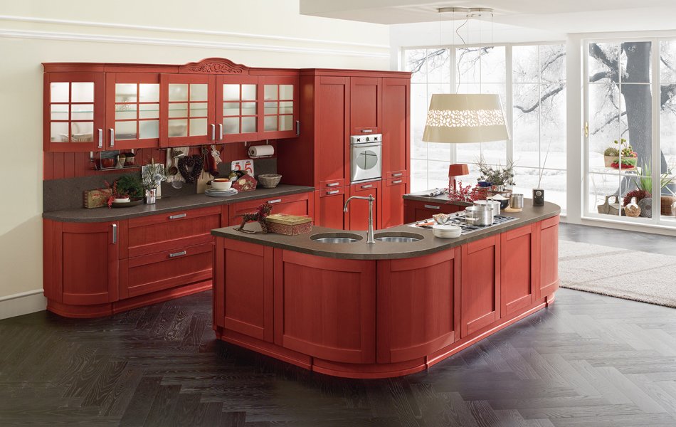 Foto modelo muebles cocina madera rustico 12