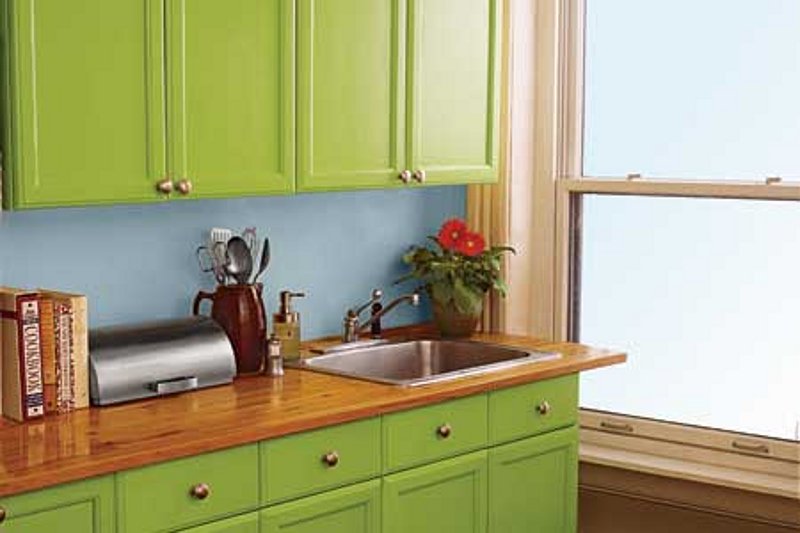 Muebles de Cocina Pintada Pistacho